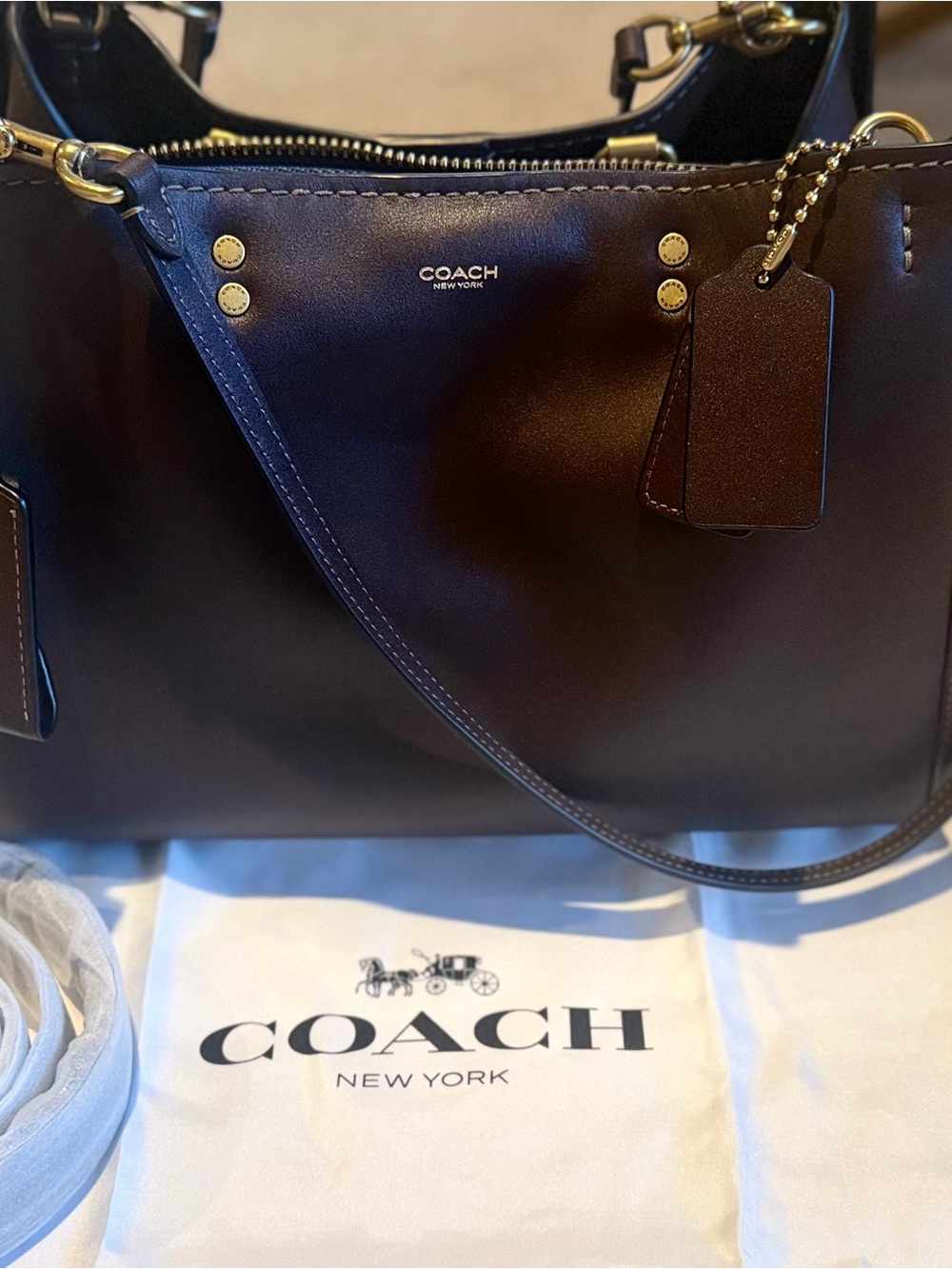 NEW Coach Rogue 31 Bag in Maple